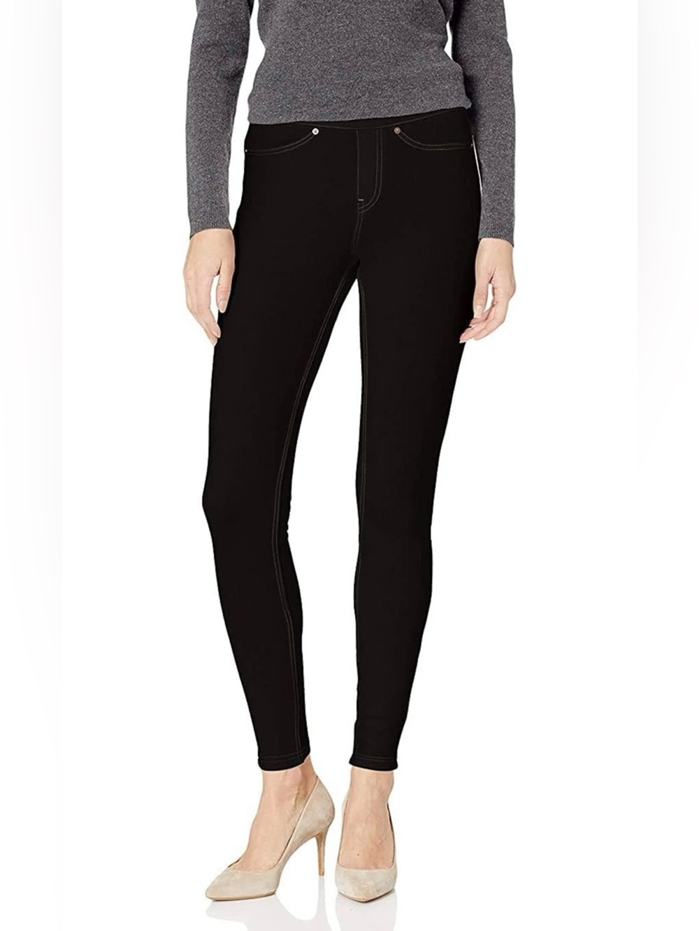NWT HUE Women's The Original Jeans Solid Leggings
